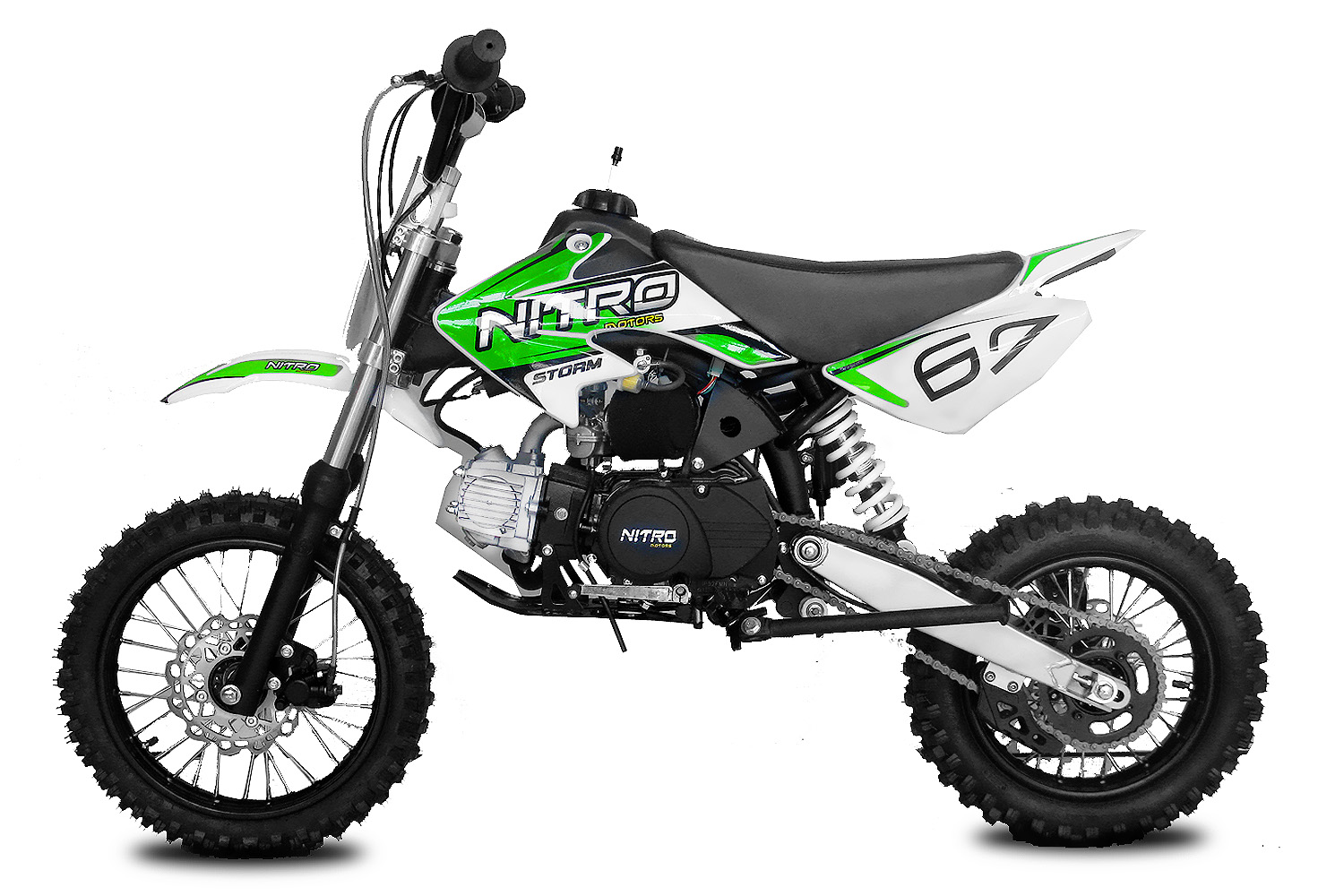 125cc STORM Dirtbike 4-Gang manuel 14/12 Kick-start
